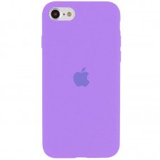 Чохол Silicone Case Full Protective (AA) для Apple iPhone SE (2020) Бузковий / Dasheen