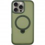 TPU+PC чехол Metal Buttons with MagSafe Colorful HQ Ring для Apple iPhone 16 Pro (6.3")