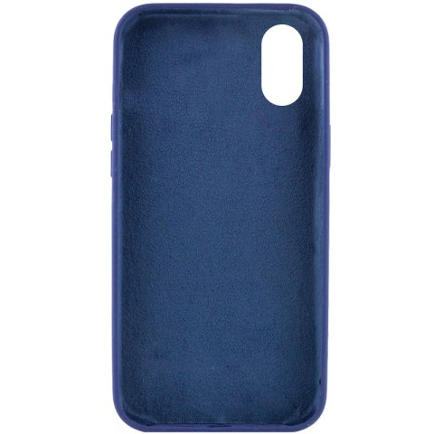 Чохол Silicone Case Full Protective (AA) NO LOGO для Apple iPhone XS Max (6.5") Синій / Deep navy