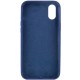 Чохол Silicone Case Full Protective (AA) NO LOGO для Apple iPhone XS Max (6.5") Синій / Deep navy