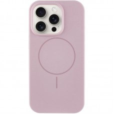 Чохол Silicone Case Full Protective (AA) NO LOGO with MagSafe для Apple iPhone 16 Pro (6.3") Рожевий / Pink Sand