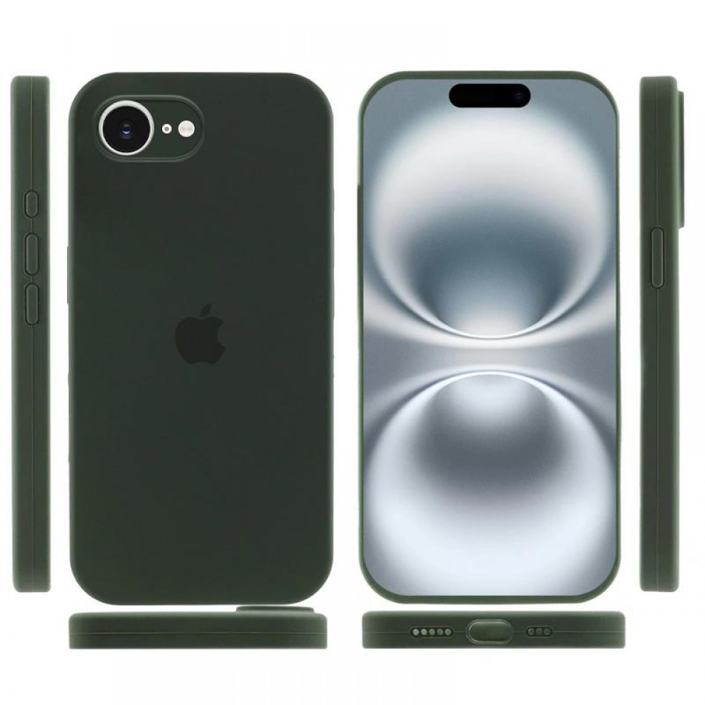 Чехол Silicone Case Full Camera Protective (AA) для Apple iPhone 16e (6.1")