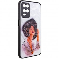 TPU+PC чохол Prisma Ladies для Oppo A54 4G Girl in a hat