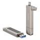Флеш накопичувач USAMS US-ZB274 USB3.2+Type-C GEN1 Dual Ports Aluminum Alloy 5G Flash Drive 128Gb