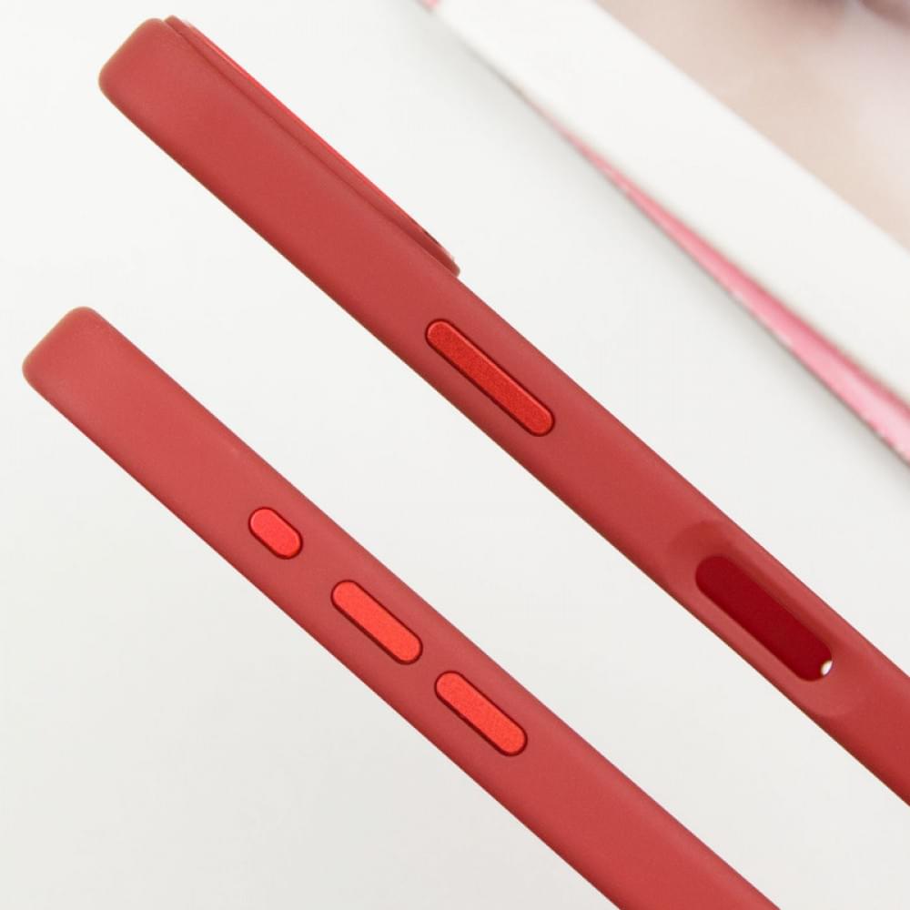 TPU чохол Bonbon Metal Style with MagSafe для Apple iPhone 16 (6.1") Червоний / Red