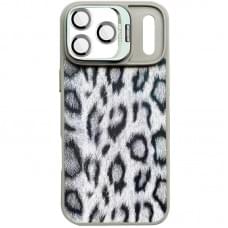 Чохол TPU+PC Wild Leopard with MagSafe and Lens для Apple iPhone 17 Pro Max (6.9") Grey