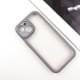 TPU чохол Transparent + Colour 1,5mm для Apple iPhone 15 (6.1") Grey