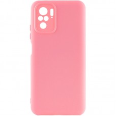 Чохол Silicone Cover Full Camera without Logo (A) для Xiaomi Redmi Note 10 / Note 10s Рожевий / Pink