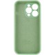 Чохол Silicone Case Full Camera Protective (AA) для Apple iPhone 15 Pro Max (6.7") Зелений / Pistachio