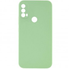 Чохол Silicone Cover Lakshmi Full Camera (AAA) для Motorola Moto E40 М'ятний / Mint