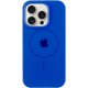 Чохол Silicone Case Full Protective (AA) with MagSafe для Apple iPhone 16 Pro Max (6.9") Синій / Capri Blue