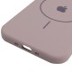 Чохол Silicone Case Full Protective (AA) V2 with MagSafe для Apple iPhone 17 Air (6.5") Сірий / Lavender