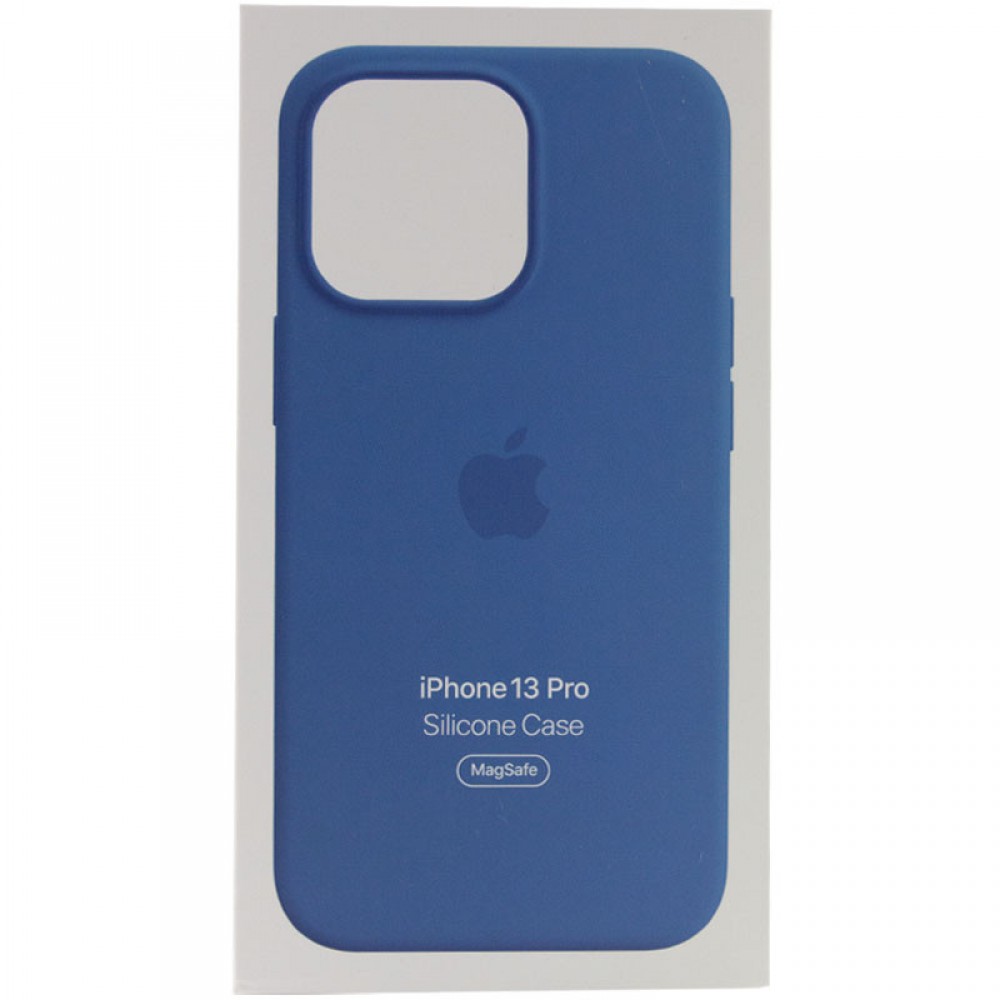 Чохол Silicone case (AAA) with Magsafe and Animation для Apple iPhone 13 Pro (6.1") Синій / Blue Jay