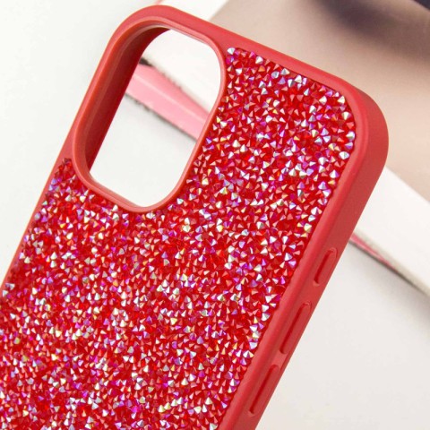TPU чохол Bling World Rock Diamond для Apple iPhone 16 (6.1") Червоний