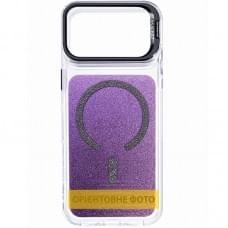 Чохол TPU+PC Jewel Sparkle with MagSafe для Apple iPhone 17 (6.3") Violet Shimmer