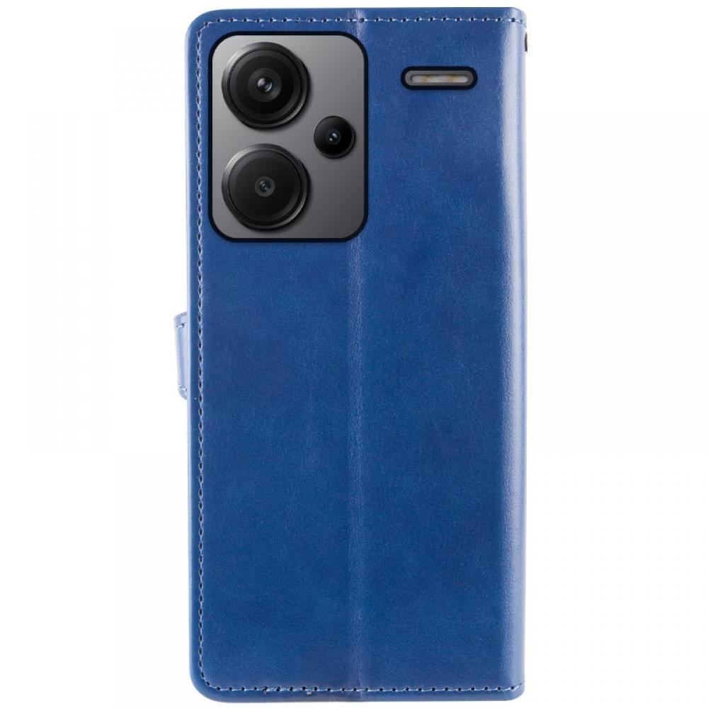 Шкіряний чохол-книжка GETMAN Gallant (PU) для Xiaomi Redmi Note 13 Pro+ Синій