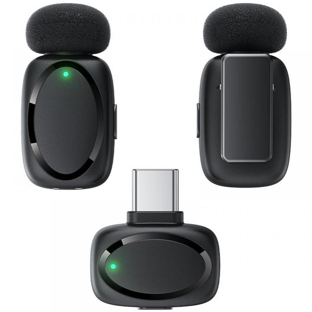 Петличний бездротовий мікрофон Acefast R2 Type-C Black