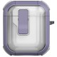 Футляр протиударний Locking Button для навушників Airpods 1/2 Light Purple