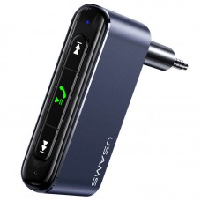 Bluetooth ресивер Usams US-SJ519 3.5DC Mini Car Wireless Audio Receiver BT5.0 Сірий