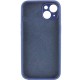 Чохол Silicone Case Full Camera Protective (AA) для Apple iPhone 14 (6.1") Синій / Deep navy