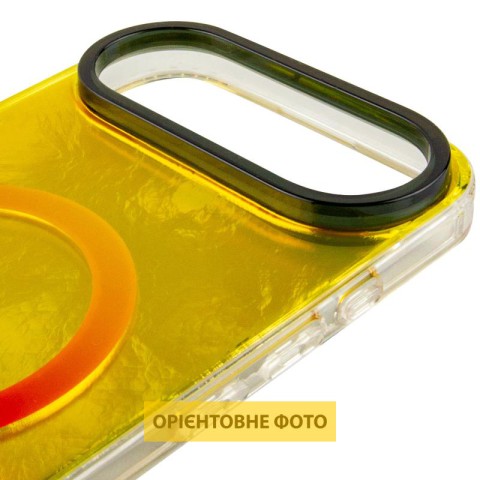 Чохол TPU Shiny Mountain (MagFit) для Apple iPhone 17 Air (6.5") Yellow / Pink