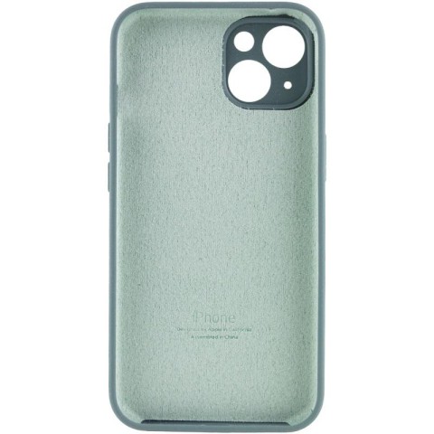 Чохол Silicone Case Full Camera Protective (AA) для Apple iPhone 15 (6.1") Зелений / Pine green