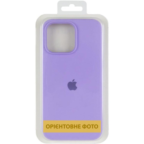 Чохол Silicone Case (AA) Logo with MagSafe для Apple iPhone 17 (6.3") Бузковий / Dasheen
