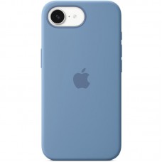Чохол Silicone case (AAA) with Magsafe для Apple iPhone 16e (6.1") Winter Blue