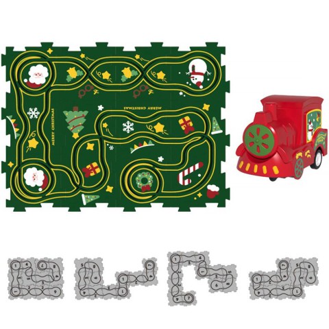 Розвиваюча іграшка-пазл SHT XDL588-19 Merry Christmas (13pcs) Green