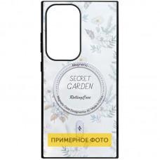TPU+PC чохол Soft Secret Garden with MagFit для Samsung Galaxy S25 White