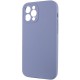 Чохол Silicone Case Full Camera Protective (AA) NO LOGO для Apple iPhone 12 Pro Max (6.7") Сірий / Lavender Gray