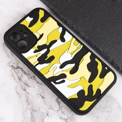 Чохол TPU+PC Army Collection для Apple iPhone 12 (6.1") Жовтий