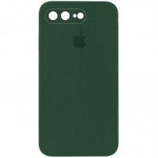 Чохол Silicone Case Square Full Camera Protective (AA) для Apple iPhone 7 plus / 8 plus (5.5") Зелений / Cyprus Green