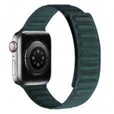 Ремінець FineWoven (AAA) для Apple watch 38mm/40mm/41mm Evergree