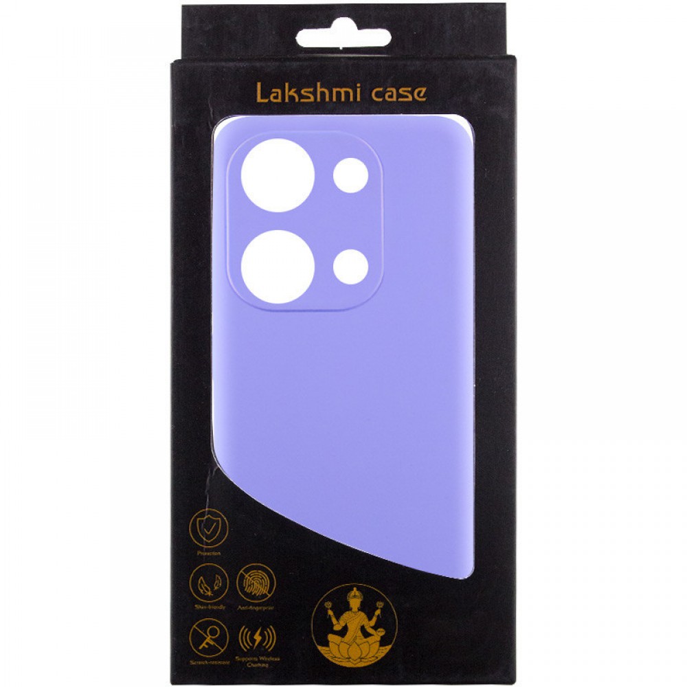Чохол Silicone Cover Lakshmi Full Camera (AAA) with Logo для Xiaomi Redmi Note 13 4G Бузковий / Dasheen