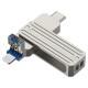 Флеш-драйв USB 3.0 Flash Drive WIWU Wi-FD001 3 in 1 256GB Silver