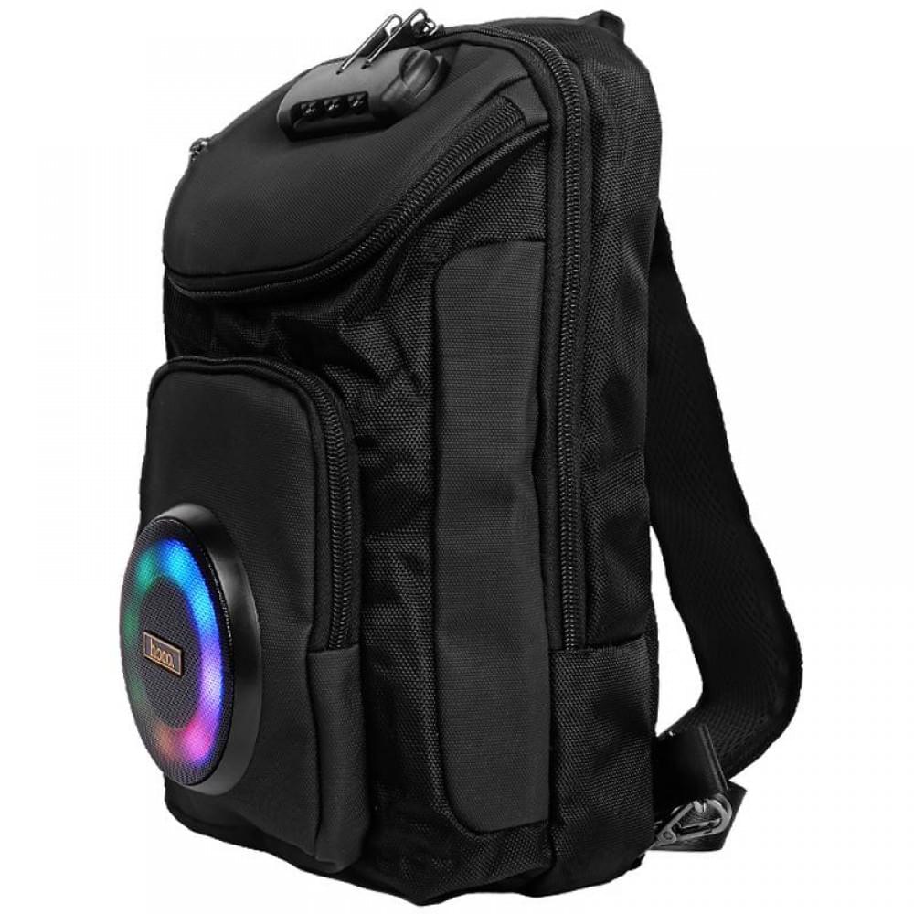 Слінг-рюкзак зі вбудованою колонкою Hoco HC42 Journey Bass Black