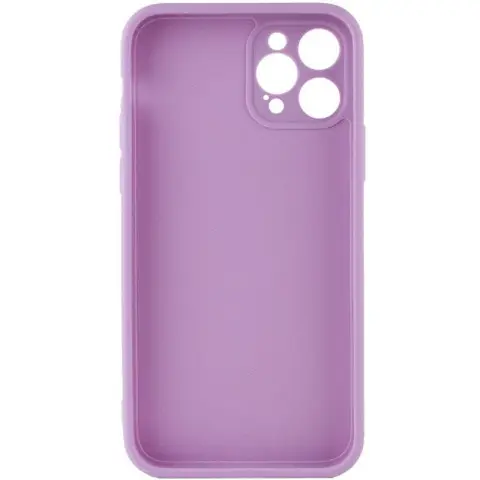 Силіконовий чохол Candy Full Camera для Apple iPhone 12 Pro (6.1") Сливовий / Purple