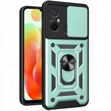 Ударостійкий чохол Camshield Serge Ring для Xiaomi Redmi 12C Зелений