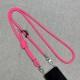 Шнурок з двумя креплениями (8мм) 150см Barbie Pink