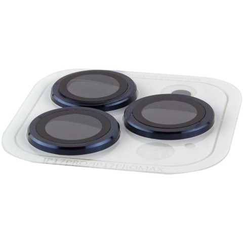 Захисне скло Metal Classic на камеру (у упак.) для Apple iPhone 17 Pro (6.3") / 17 Pro Max (6.9") Синій / Dark Blue