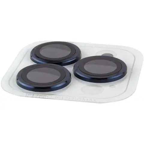 Захисне скло Metal Classic на камеру (у упак.) для Apple iPhone 17 Pro (6.3") / 17 Pro Max (6.9") Синій / Dark Blue