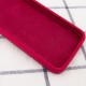 Silicone Case Square Full Camera Protective (AA) NOLOGO для Apple iPhone 11 (6.1") Червоний / Rose Red