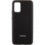 Чохол Silicone Cover Full Protective (AA) для Samsung Galaxy A02s Чорний / Black