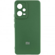 Чохол Silicone Cover Lakshmi Full Camera (AA) with logo для Xiaomi Poco X5 5G / Note 12 5G Зелений / Dark green