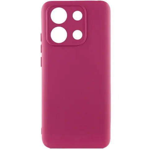 Чохол Silicone Cover Ummi Lakshmi Full Camera (AA) для Xiaomi Redmi Note 14S Бордовий / Marsala