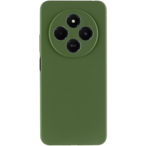Чохол Silicone Cover Ummi Lakshmi Full Camera (AA) для Xiaomi Redmi 14C / Poco C75 Зелений / Dark green