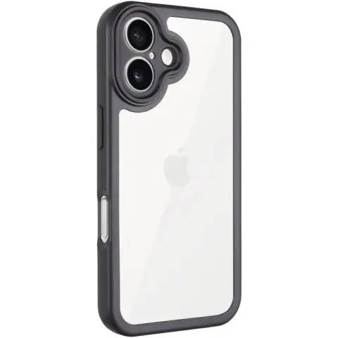 TPU чохол Transparent + Colour 1,5mm для Apple iPhone 16 (6.1") Black