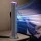Настільний вентилятор F3 Tower Fan 3 speeds with battery 1200 mAh Purple