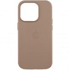 Шкіряний чохол Leather Case (AAA) with MagSafe and Animation для Apple iPhone 16 Pro Max (6.9") Taupe